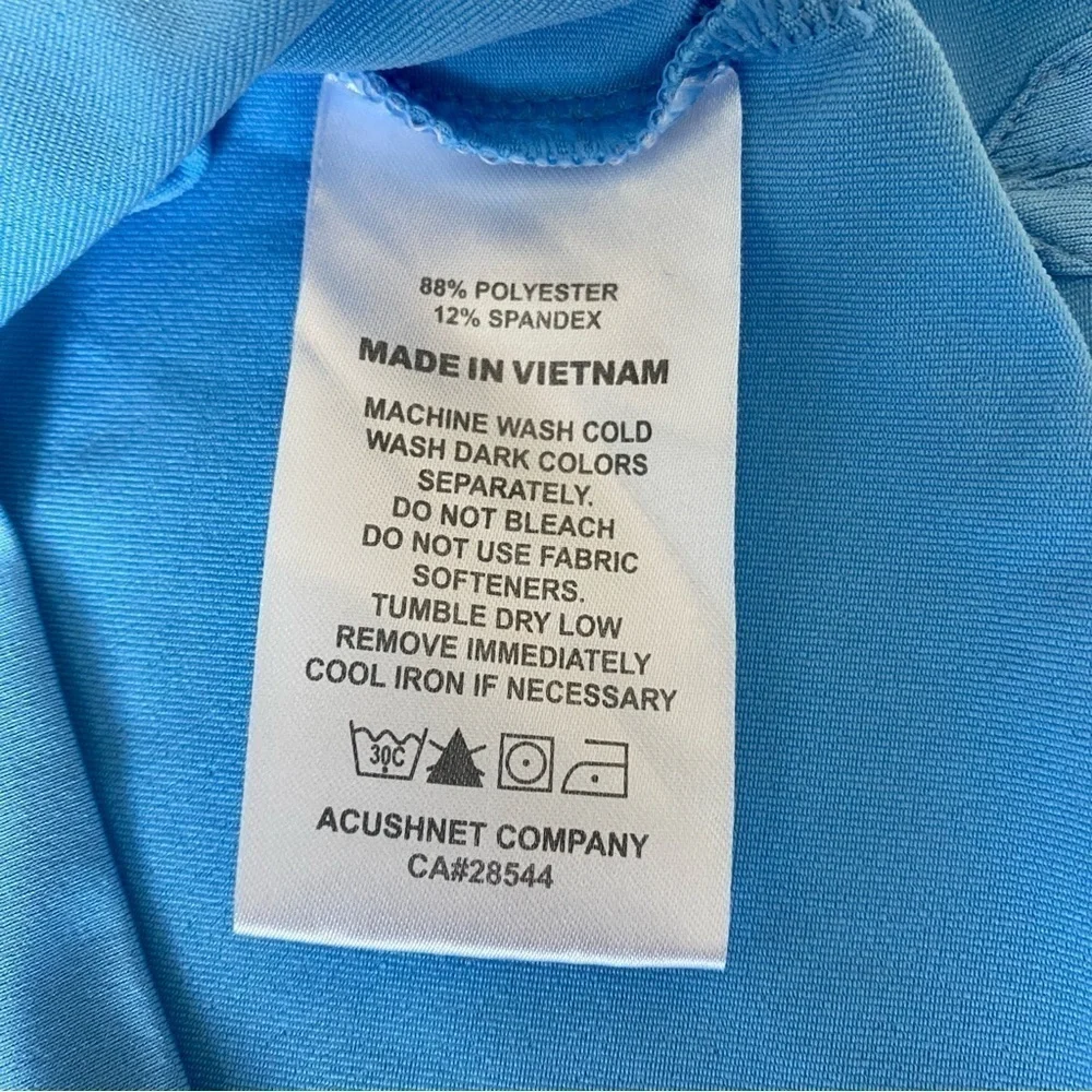 FootJoy FJ Performance Golf Polo Shirt Mens XL Blue Short Sleeve - Picture 6 of 8